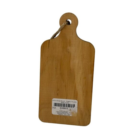 Mini Decorative Wood Sign Cutting Board Rustic Decor Blessed Inspirational White - Picture 4 of 7